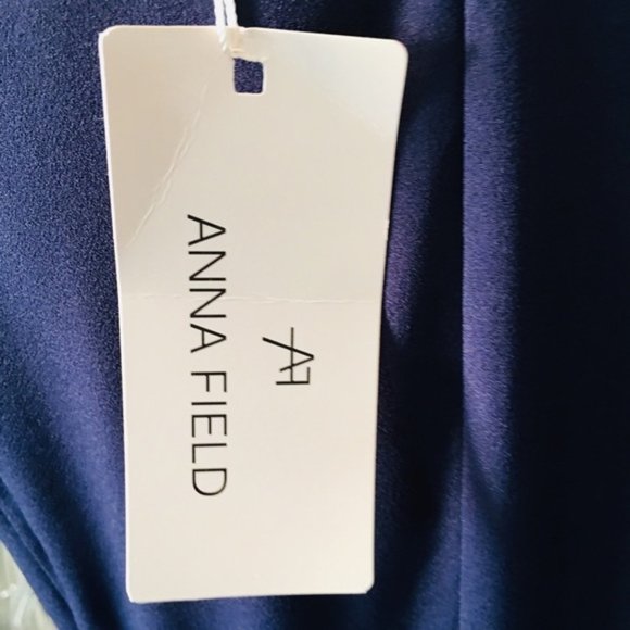 Anna Field Navy Sweetheart Dress - Picture 5 of 5